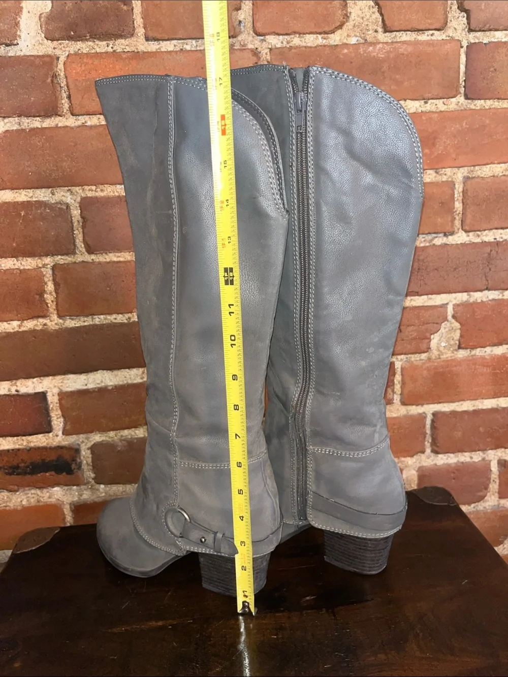 Fergalicious Gray Riding Boots